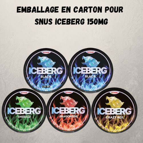 Emballage pour Snus Iceberg 150mg